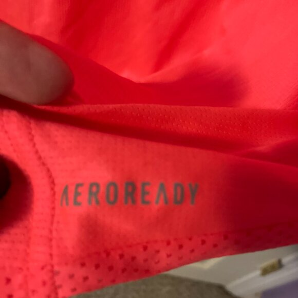 Women Adidas Running Aeroready Athletic Top Size Large Pink - Picture 8 of 8